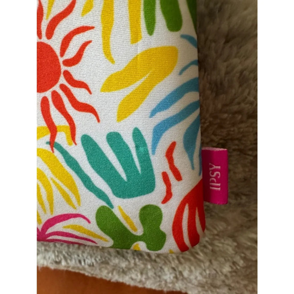 IPSY Multicolor Makeup Bag Spring Summer Bright Floral - Picture 2 of 4